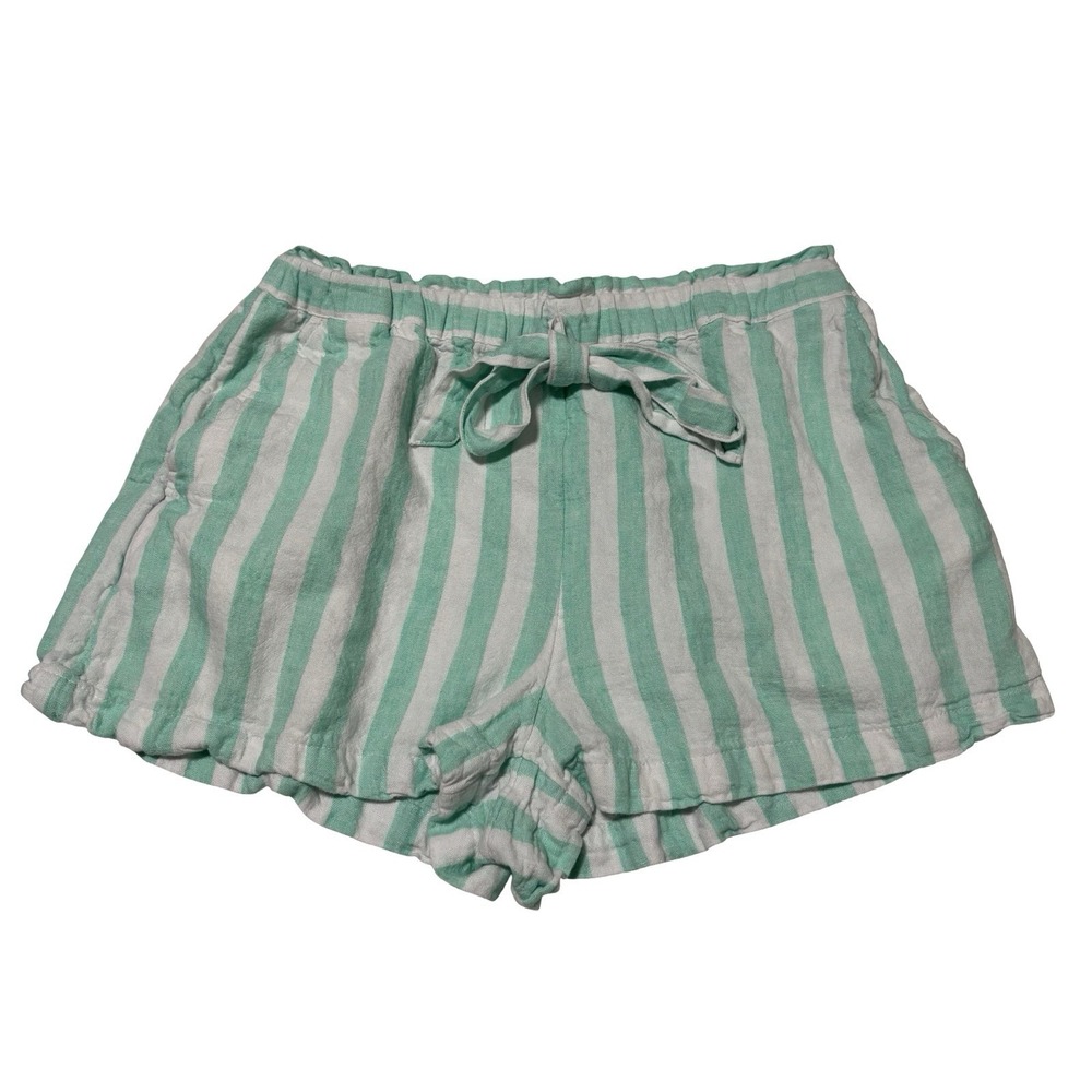 Stoney Clover Lane x Target Women's Striped Linen Blend Shorts Size Small 28x2.5